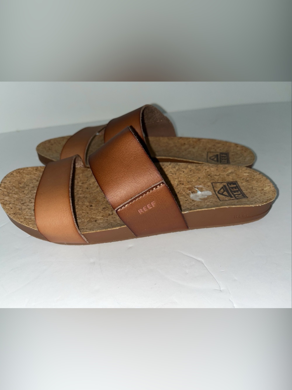 Reef Women's Open Back Cushion Vista Sandals A-25 Brown/Natural Size 8